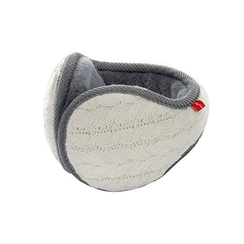 Image of Abcsea 1 Piece Womens Winter Earmuffs, men winter earmuffs, Ear Warmers for Women, Ear Muffs for Men, Women Earmuffs, Mens Earmuffs, Man Winter Warm Earmuffs - White