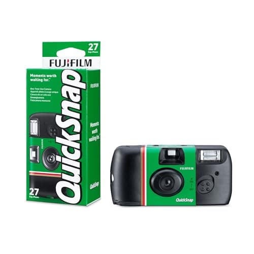 Image of Fujifilm Quicksnap 27 exposure, FUJICOLOR 400 ISO speed film camera, with Built-in flash