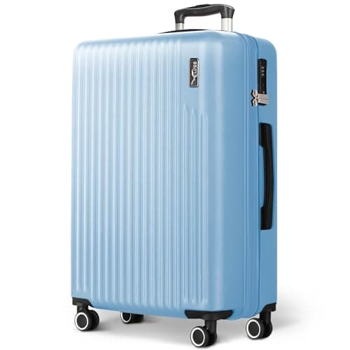 Image of LUGG 32inch Vacay Suitcase ABS Luggage with TSA Indent Lock, Aluminium Trolley Handle, 360° Spinner Wheels, Water-Resistant & Durable Material - Airline Compatible (86 x 31 x 58cm)