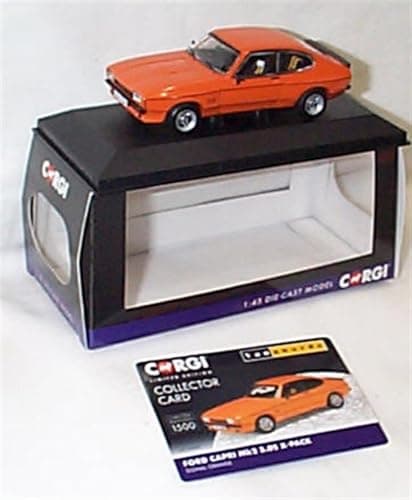 Image of Corgi Vanguards F0RD Capri Mk2 Signal Orange vehicle 1:43 scale diecast model