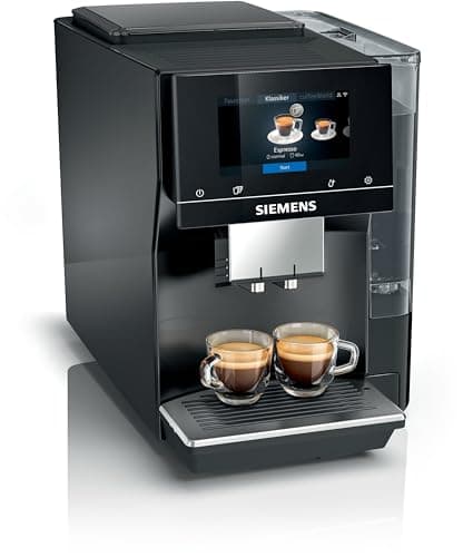 Image of SIEMENS EQ700 Fully Automatic Bean to Cup Coffee Machine, 5" Touch Screen Display, Cold Brew/Slow Brew, Cappuccinatore, 30+ Coffee Beverages, Home Connect, TP713GB9