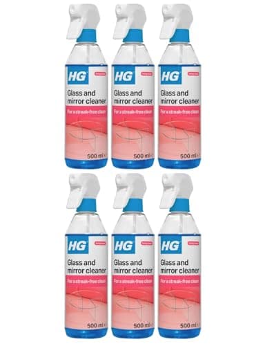Image of HG Glass & Mirror Cleaner, Streak-Free Glass Spray, Removes Grease & Dirt – 500ml (3)
