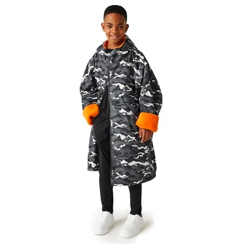 Image of Regatta Unisex Kid Waterproof Changing Robe Oversized Fleece Lined Windproof