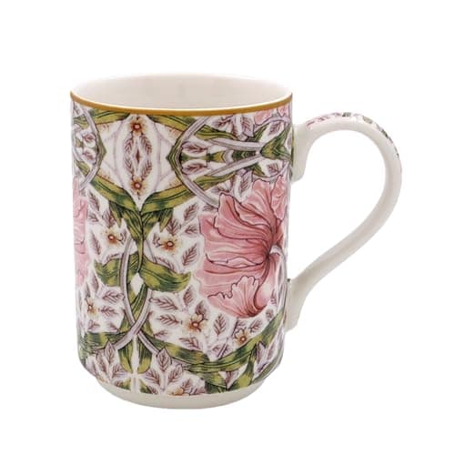 Image of Lesser & Pavey Pimpernel Mug | Ceramic Coffee Mugs for Home or Work | Premium Design Mugs for All Occasions | Lovely Mugs for Tea, Coffee & Hot Drinks - William Morris