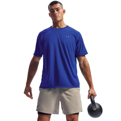Image of Under Armour Men Tech 2. Shortsleeve, Light and Breathable Sports T-Shirt, Gym Clothes, Wicks Away Sweat & Dries Very Fast