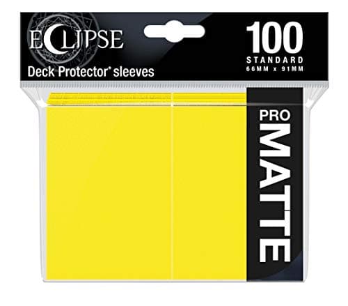 Image of Ultra Pro - Eclipse Standard Matte Sleeves 100 Pack - Lemon Yellow