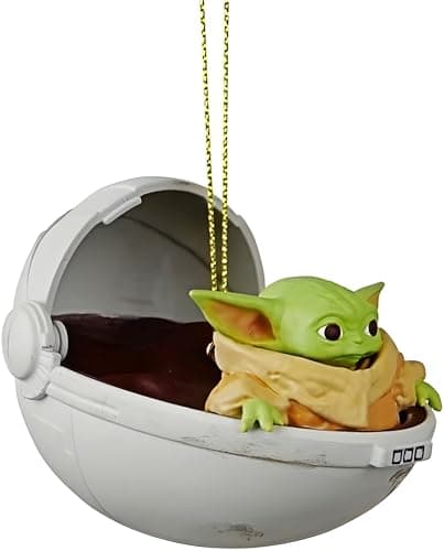 Image of Star Wars 3D Christmas Decorations Ornaments Baubles (The Child Baby Yoda Grogu)