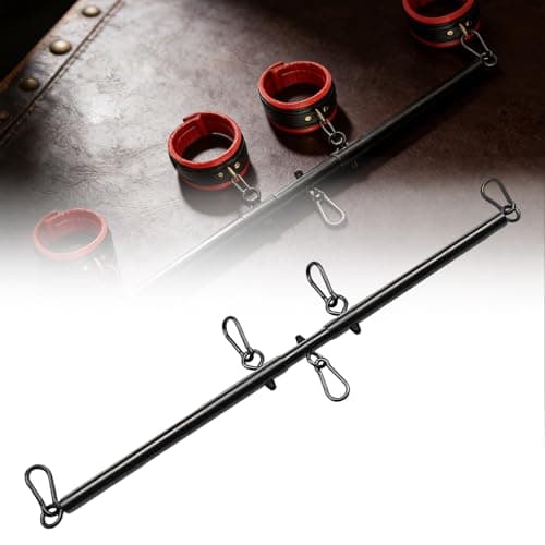 Image of Heavy Duty Expandable Spreader Bar - Stainless Steel Exercise Bar| Yoga, Pilates & Home Gym Workout Equipment | Fitness Training Sports Gear