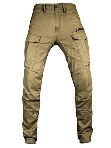 Image of John Doe Stroker Cargo XTM Motorcycle Trousers Breathable with Protectors Camel 28/32