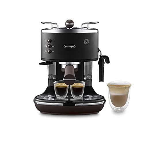 Image of DeLonghi ECOV 311.BK Icona Vintage espresso coffee machine black