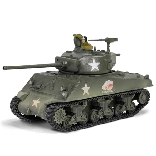 Image of Forces Of Valor 805101 Sherman M4A3(76) "THUNDERBOLT IV HQ, 37th Tank Bn, 4th Armored Division, Bastogne 1944 1:64 Scale
