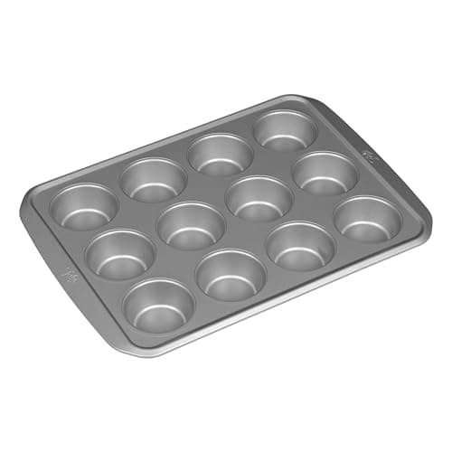 Image of Tala Muffin Tins for Baking 12 Deep- Non Stick Yorkshire Pudding Tray, Muffin Tray, Cupcake Tin, and Baking Tray for Tarts & Mince Pies- Carbon Steel, 34.4 x 26.0 x 3.0 cm