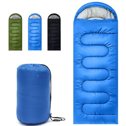 Image of Sleeping Bag for Camping,Sleeping Bags for Adults Backpacking Waterproof,3 Seasons Adult Blanket,Small Packed Ultralight Carry Bag, Soft,Thick and Warm,for Outdoor Camping,Travel,Hiking (Navy Blue)