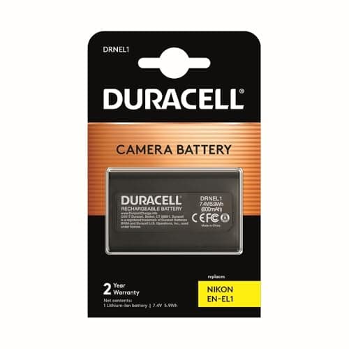 Image of Duracell DRNEL1 Replacement Digital Camera Battery For Nikon EN-EL1, Black, 16.0 cm*52.0 cm*32.0 cm