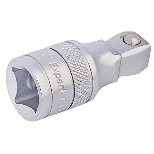 Image of Draper 16759 1/2" Square Drive Satin Chrome Wobble Extension Bar 50MM Long