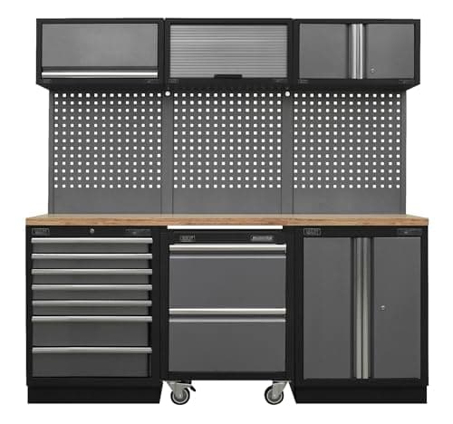 Image of Superline Pro 2.04m Storage System - Pressed Wood Worktop