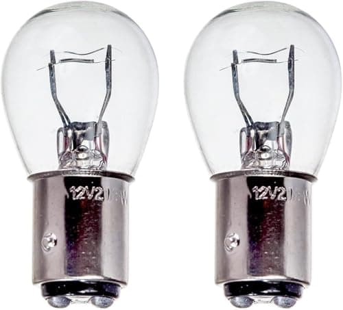 Image of Motionperformance Essentials 2 x P21/5W BAY15D 380 12v Clear Stop Brake Tail Light Car Bulbs (Staggered Pins, Dual Filament) - TWIN PACK