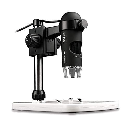 Image of Veho Discovery DX-2 USB Digital 3MP Microscope | x500 Magnification | Photo Capture | Video Capture (VMS-007-DX2),black