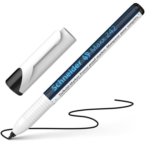 Image of Schneider Maxx 242 Freezer Marker, Black, 1 mm Line Width, Frost Resistant to -25 Degrees