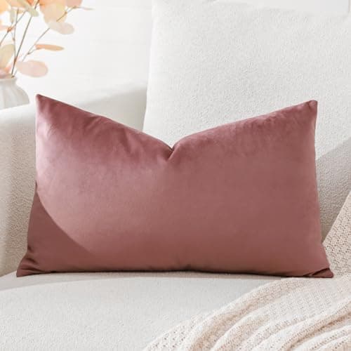 Image of Artscope Luxury Velvet Cushion Covers Super Soft Decorative Rectangle Throw Pillow Covers Case Cushion Covers for Sofa Couch Bedroom Car Decor 40x60cm Jam