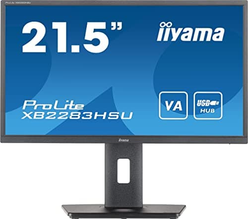 Image of iiyama XB2283HSU-B1 21.5 VA LCD, 1ms, Full HD 1920x1080,1x HDMI,1 x DisplayPort, USB Hub, 2 x 2W Speakers, 150 mm HAStand
