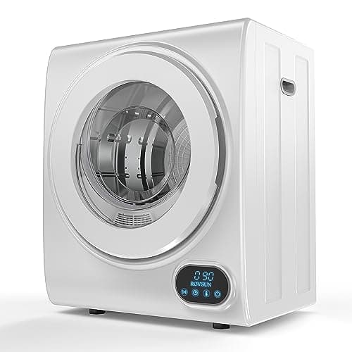 Image of Bonnlo 2.5KG Vented Tumble Dryer - Compact Mini Vented Tumble Dryer, 4 Auto Drying Mode, LCD Screen, Freestanding Table Top for Apartment, Home, Dorm, RVs - White