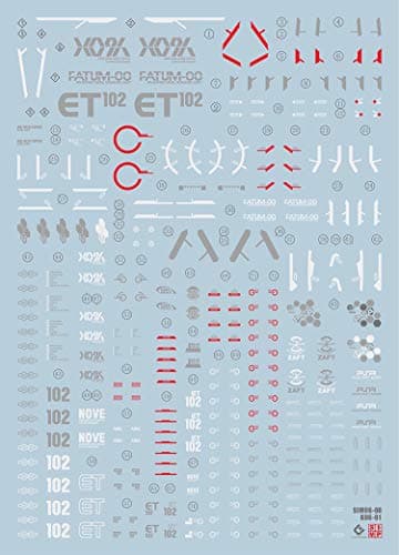 Image of Fluorescent!! HG RG MG PG RE HiRM Robot MS Detail Up Water Transfer Decal (MG 1/100 Justice Gundam)