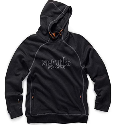 Image of Scruffs Men's Trade Workwear Hoodie, Black, XL UK
