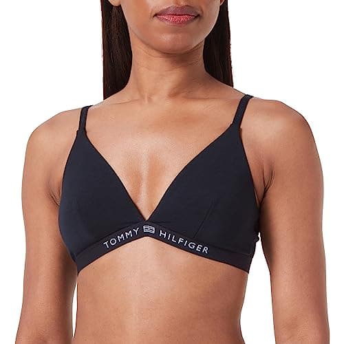 Image of Tommy Hilfiger Women Triangle Cup Bikini Top, Blue (Desert Sky), L
