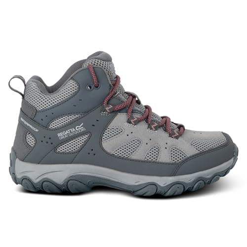 Image of Regatta Womens Edgepoint IV Mid Walking Ankle Boots Water Resistant Cushioned Hiking Footwear