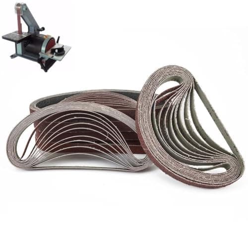 Image of EaseSunny Sanding Belts, 13x457mm Abrasive Strips, 60-Pack Assorted Grits 40-240 for Black&Decker BD280, BD282E, BD290, KA290, KA292 Power Files