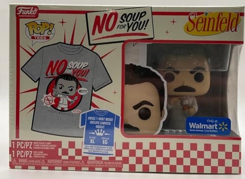 Image of Funko POP! & Tee: Seinfeld - Yev Kassem (Soup Nazi) No Soup for You - XL - Walmart Exclusive