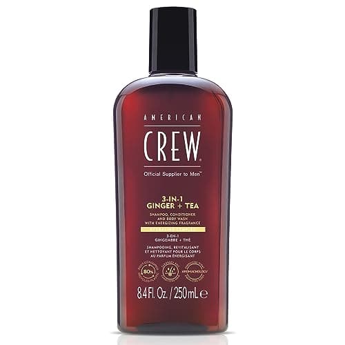 Image of American Crew 3-in-1 Shampoo, Conditioner and Body Wash Ginger and Tea, 250 ml