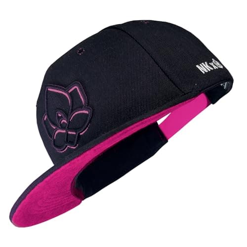 Image of Nebelkind Snapback-Cap Men Women Steini der Keller Black-Pink, OneSize, Basecap Cap, Size Adjustable, Unisex, Trendy, Streetwear Style, Baseball Cap with Straight Peak, Retro