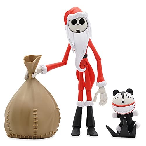 Image of Disney Santa Jack Skellington Action Figure – The Nightmare Before Christmas Toybox, Multicolored