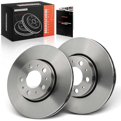Image of Frankberg Brake Disc Set incl. 2x Discs Front Vented Ø286mm Compatible with V70 II 285 S60 I 384 V70 I 875 876 XC70 Cross Country 295 Replace# 31400739