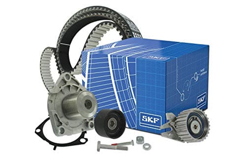 Image of SKF Water Pump And Timing Belt Kit With Mounting Hardware And Gaskets VKMC 05193 Height 171 mm Length 271 mm Width 142 mm - OE Quality
