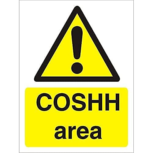 Image of Seco COSHH Area Sign, 200mm x 300mm - 1mm Semi Rigid Plastic