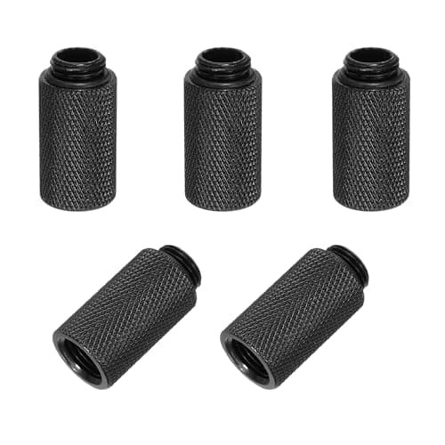 Image of sourcing map Male to Female Extender Fitting G1/4 x 30mm for PC Water Cooling System Black 5pcs