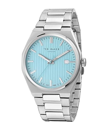 Image of Ted Baker Barteen Men's Black Stainless Steel Bracelet Watch, Silver