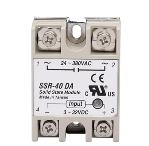 Image of SSR-10DA SSR-25DA 30DA SSR-40DA 50DA 100DA 10A 25A 40A Solid State Relay Module 3-32V Input 24-380V AC Output(SSR-30DA)