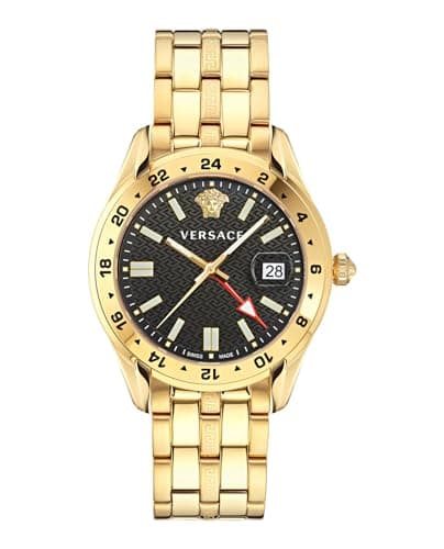 Image of Versace Men Analogue Watch Greca Time GMT