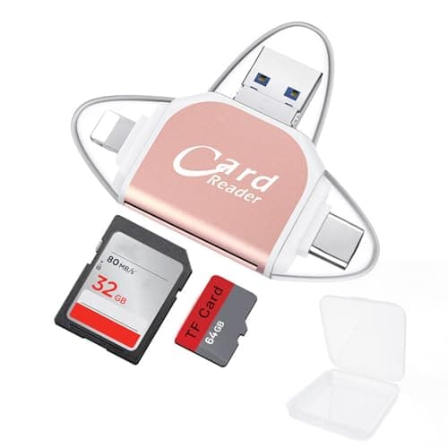 Image of Asheyya Multi-Port 4 in1 Universal SD TF Card Reader, SD/Micro SD USB 3.0 Card Camera Memory External Card Readers