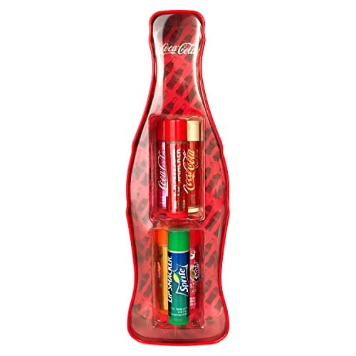 Image of Lip Smacker Coca-Cola Vintage Tin Collection - Gift Set of 6 Lip Balms in Different Flavours Inspired by Coca-Cola in a Collectible Iconic Vintage Bottle Box