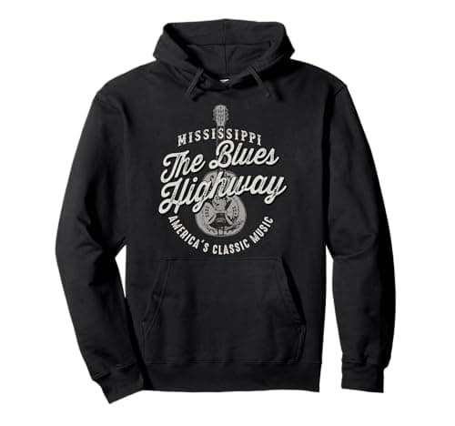Image of Mississippi The Blues Highway Cool Vintage Pullover Hoodie