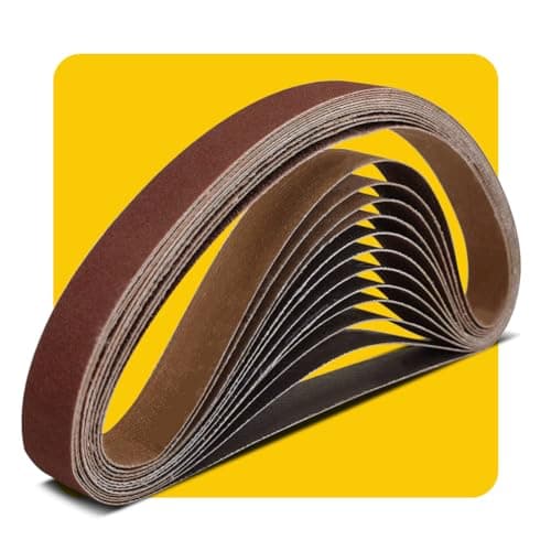Image of 25 x 762 mm 40 Grit Sanding Belt | Premium Aluminum Oxide Sanding Belt | Premium Sander Sandpaper – 12 Pack