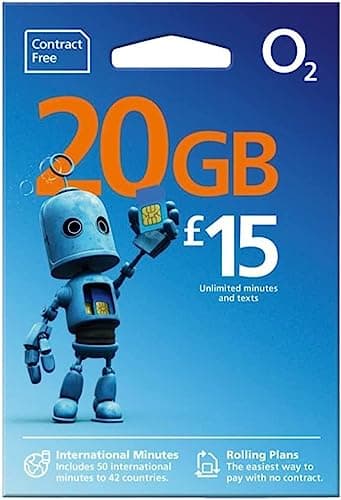 Image of O2 Pay As You Go Sim Card Big Bundle £15 pack by O2