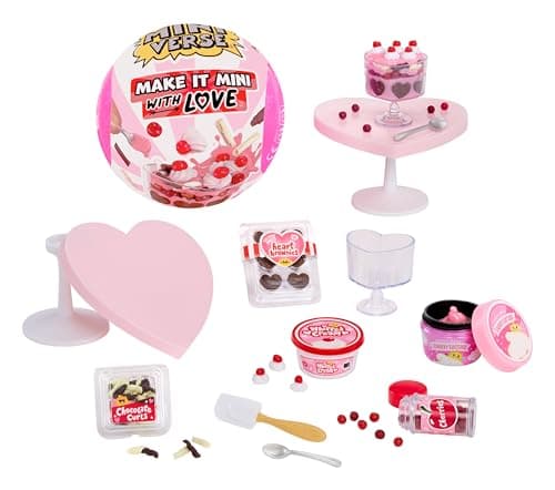 Image of MGA's Miniverse Make It Mini With Love - Mini Collectables, DIY Resin Crafts, Valentine’s Day Series, Replica Food, Not Edible - For Collectors & Children Ages 8+ Years