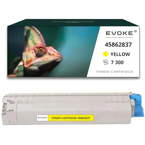 Image of EVOKE 45862837 Toner Compatible with OKI MC853 MC853dn MC873 MC873dn MC883 Yellow (Yellow) 7300 Pages