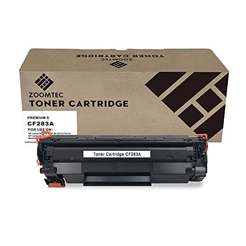 Image of ZOOMTEC Compatible CF283A 83A Toner Cartridge Use with HP LaserJet Pro MFP M125 M127fn M127fw M202dw M225dn M225dw M225rdn M202n M201dw M201n Printer (Black, 1 Pack)